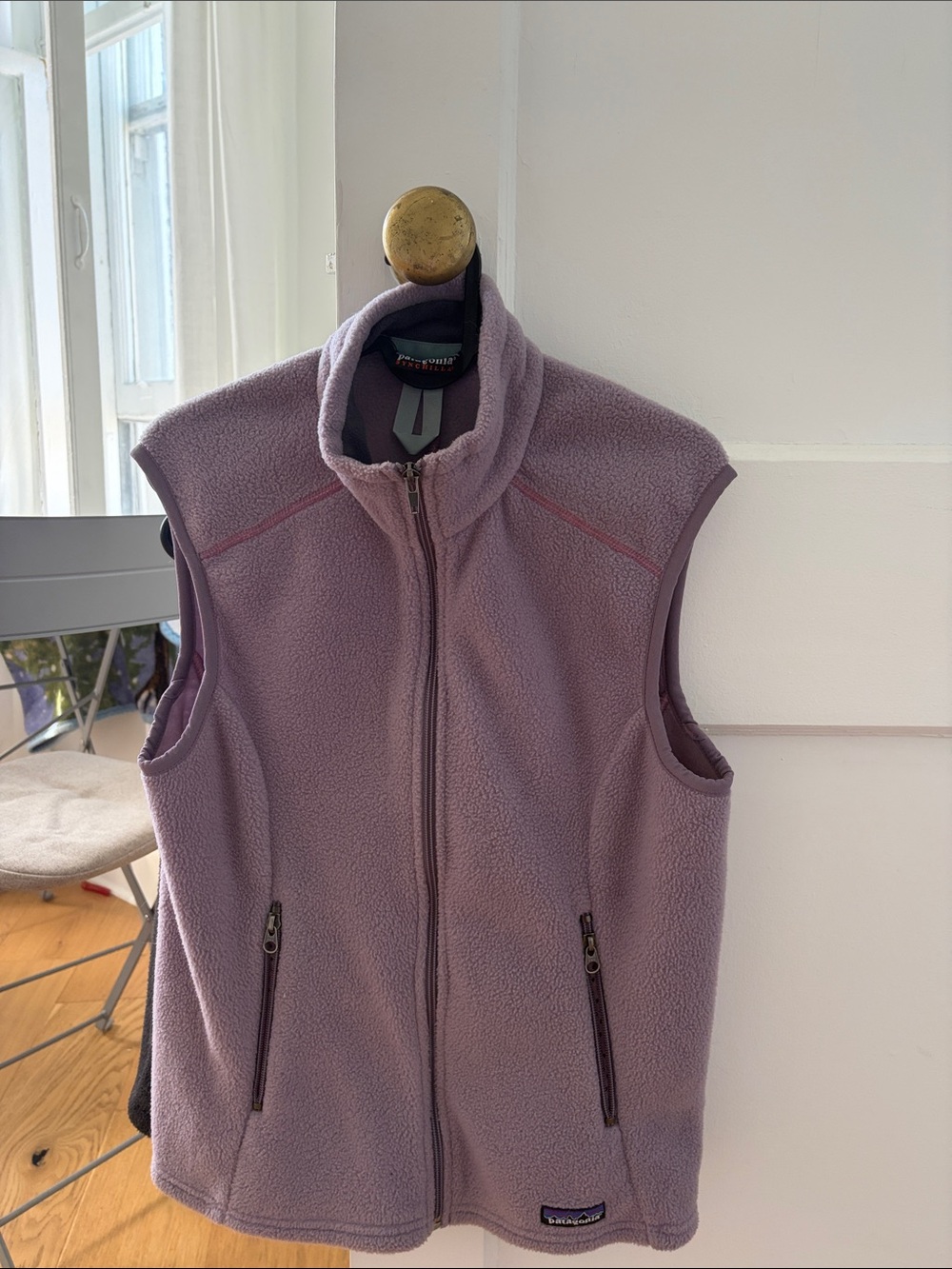 Women’s Lavender Fleece Vest - Sleeveless Zip Front